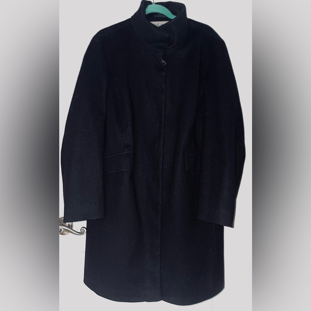 Nine West Classic Black Overcoat XXL